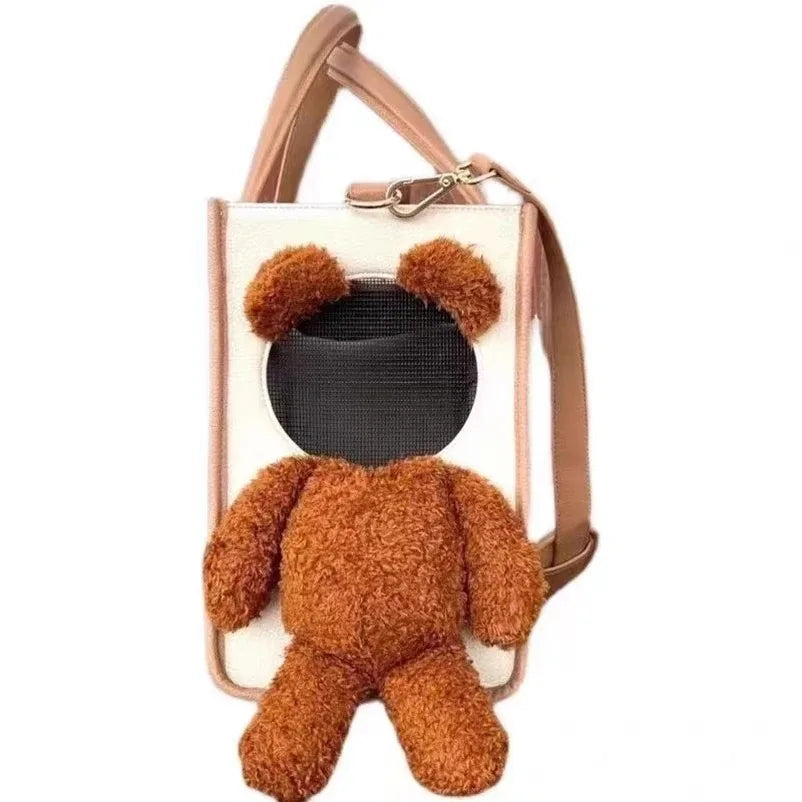 Autumn and winter portable pet cat and dog outcropping travel handbag pet backpack adjustable handbag pet supplies