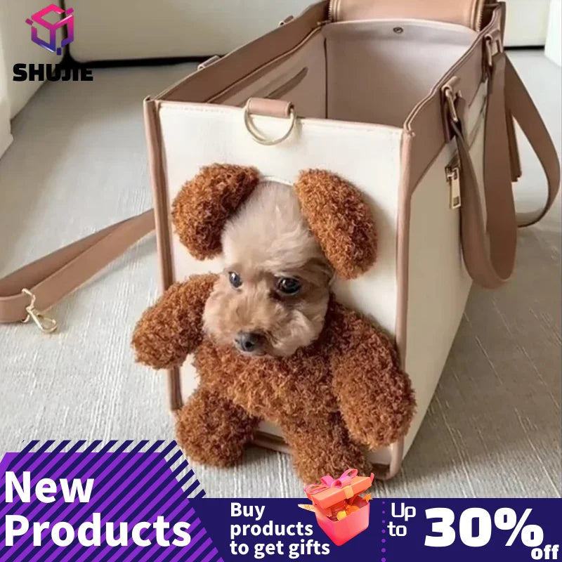 Autumn and winter portable pet cat and dog outcropping travel handbag pet backpack adjustable handbag pet supplies