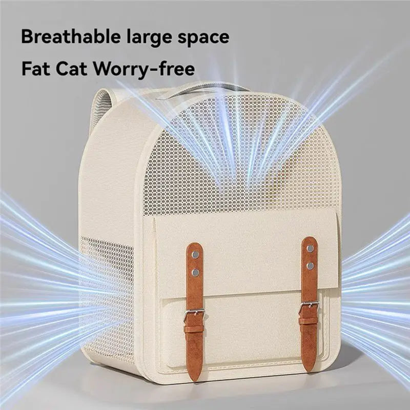 AFOURT-Pet Backpacks Adjustable Straps, Large Capacity Cat Carrier Boxes, Pet Bags Designed For Small Dogs Felines