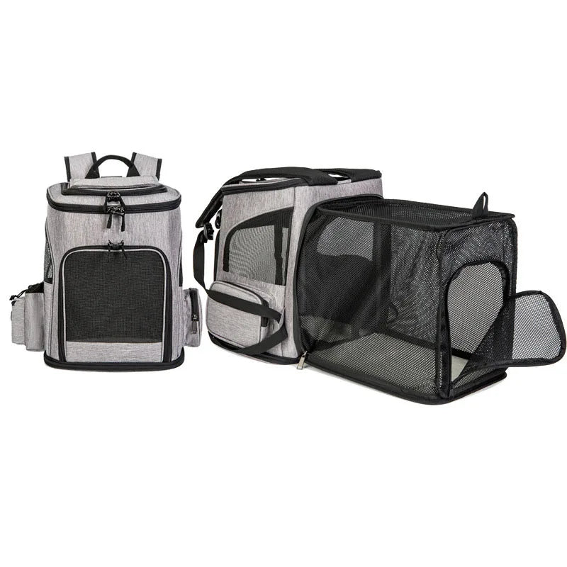 Astronaut Expandable Pet Backpack, Portable, Foldable, Transport, Travel Bag, Breathable Space Capsule, Cat & Dog Puppy Carrier