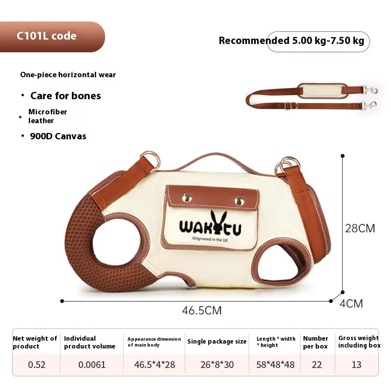 Dog Go Out Single Shoulder with Cat Backpack Pet Strap Breathable Go Out Portable, Leash Can Be Carried Pet Backpack Accessories