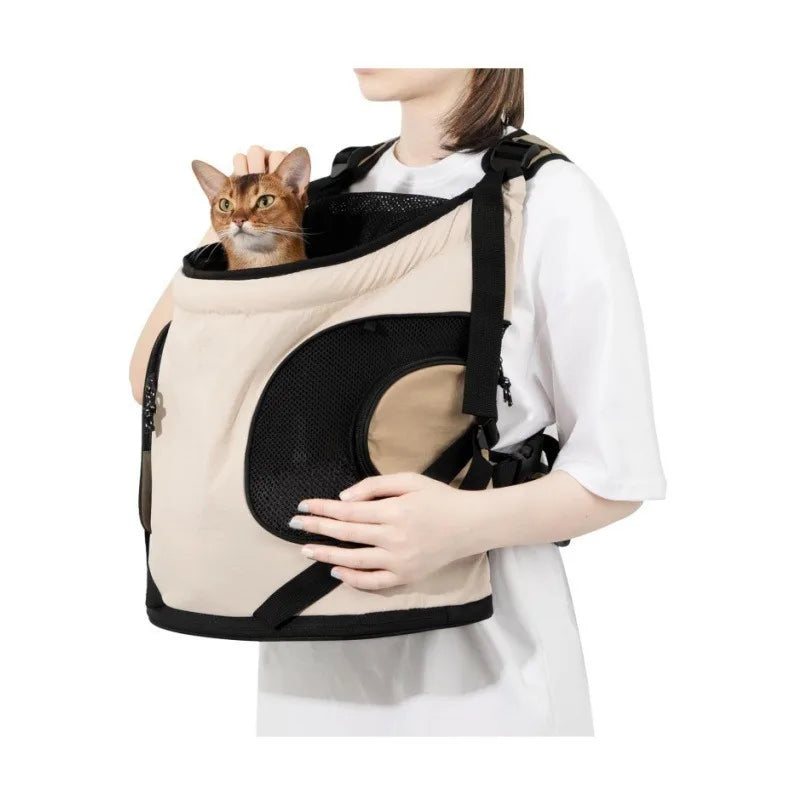 Pet Chest Backpack Front Carrying Tote Backpack Dogs and Cats Breathable Portable Outdoor Bag Shoulder Cat Bag