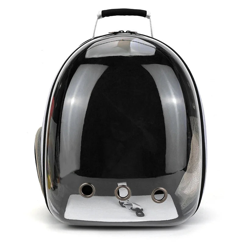 Transparent pet bag, pet backpack, breathable and wear-resistant, small dog backpack, cat backpack for going out.