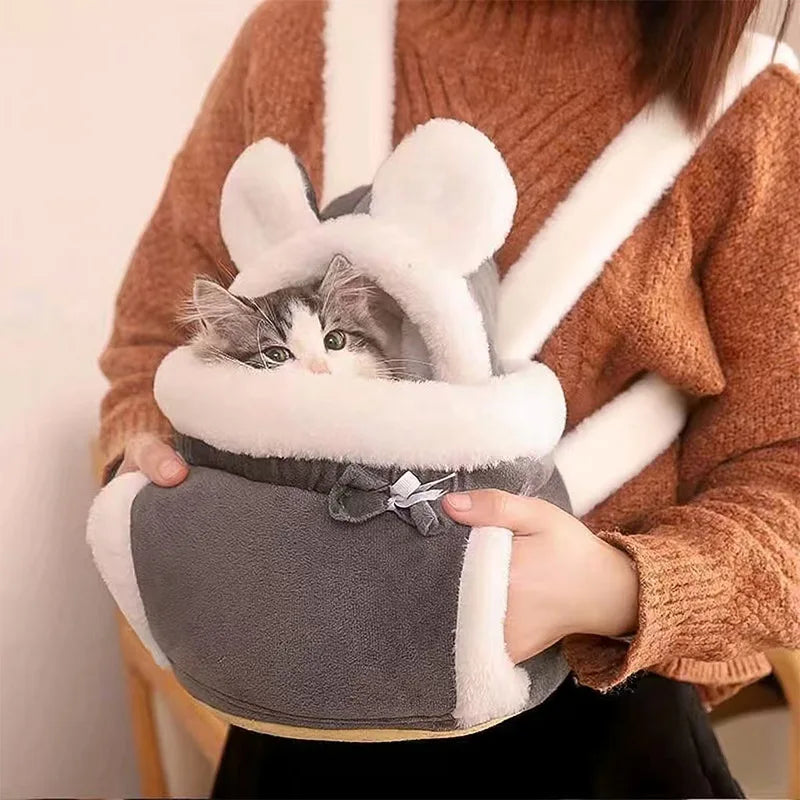 Pet backpack for outdoor activities large capacity for small and medium-sized dogs cats portable backpack for travel and hiking