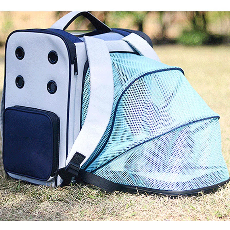 Portable Astronaut Travel Bag, Breathable Space Capsule, Expandable Carrier, Pet Backpack for Cat and Dog
