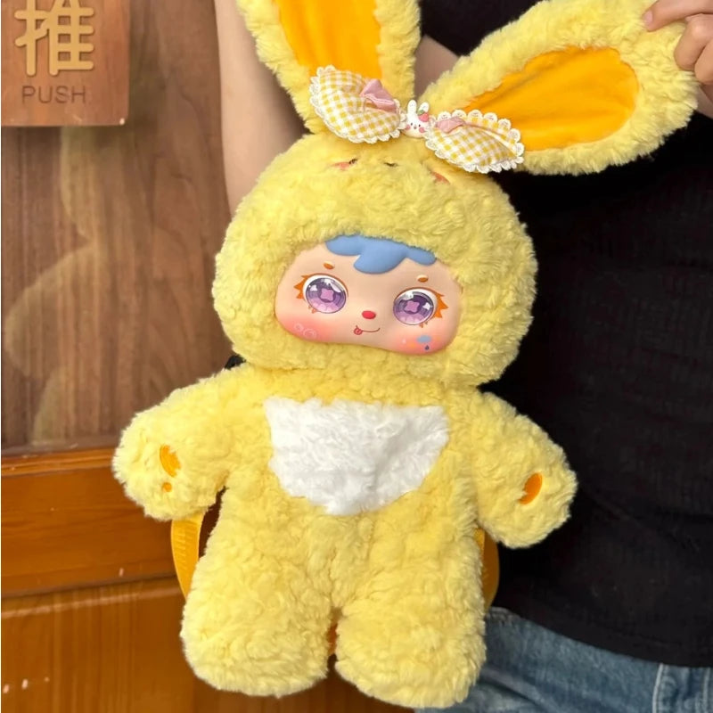 Samuel Cute Pet Backpack Plush Blind Box Large Capacity Traveling Casual Bag Fashion Cartoon Cute Doll Bag Birthday Mystery Gift
